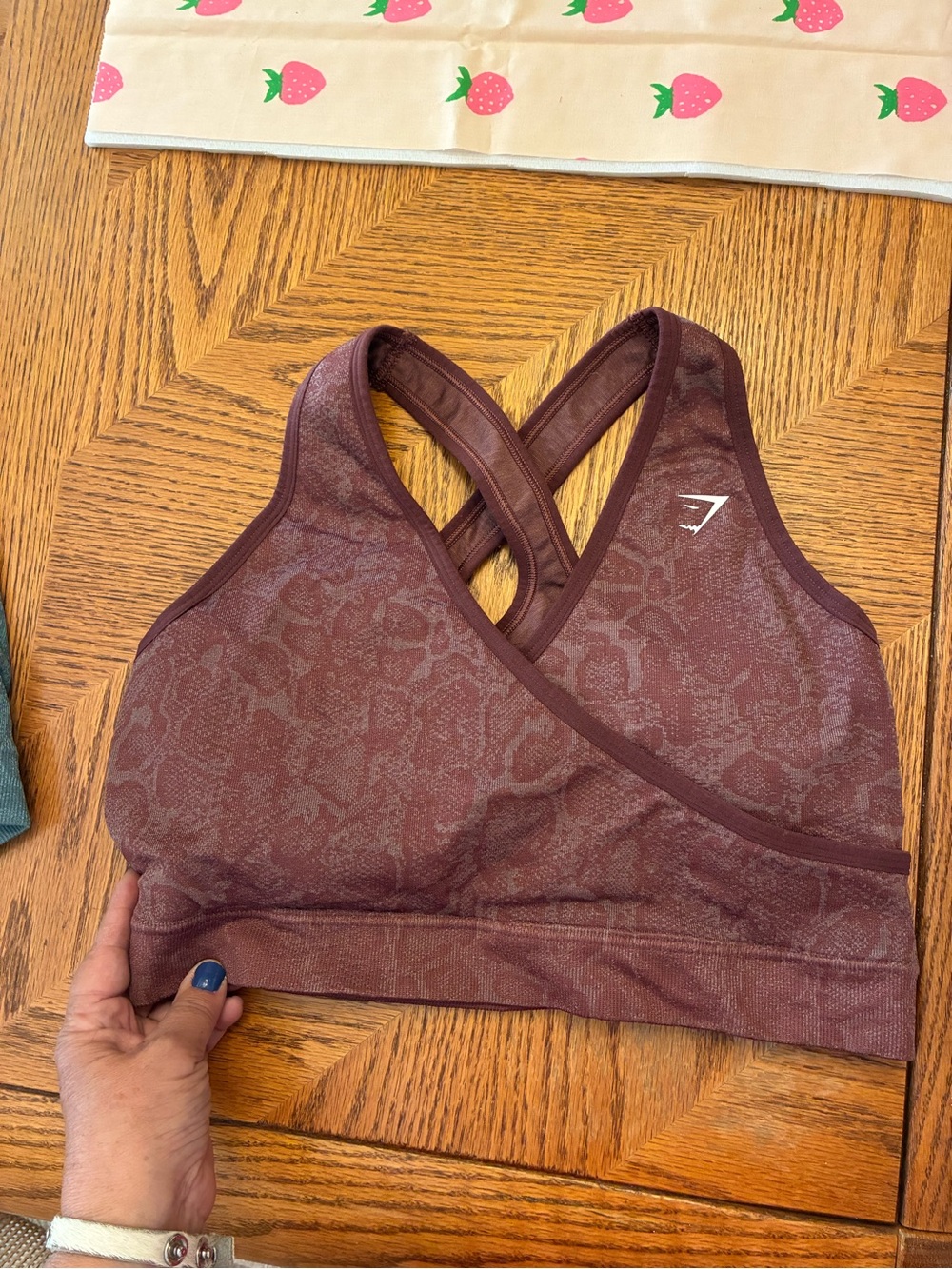 Gymshark Women's Mauve Crossback Sports Bra